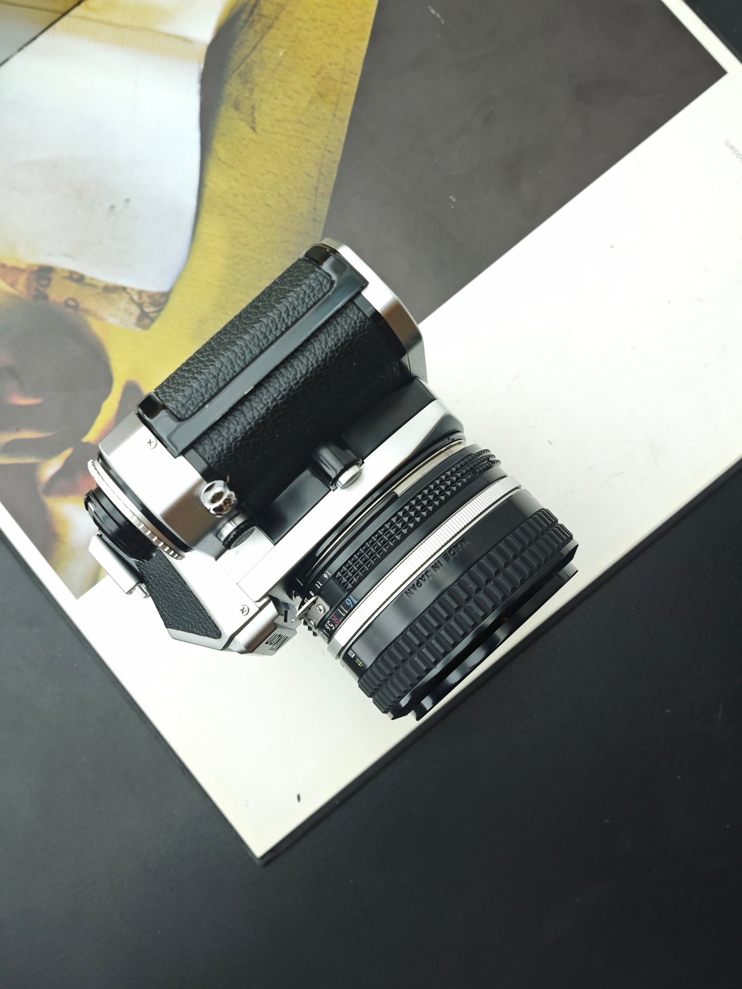 Nikon FE2 silver with Nikon Nikkor 50mm F1.4 Ai