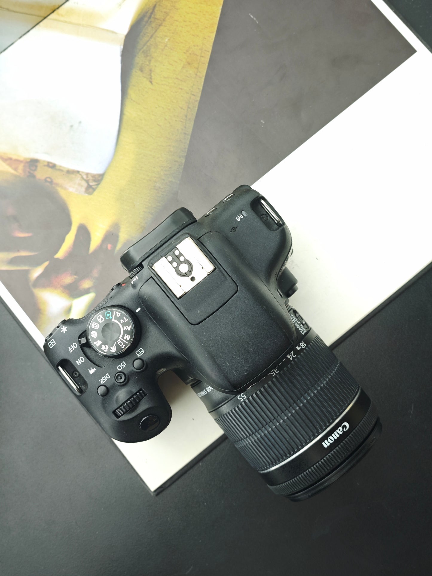 Used Canon EOS Kiss X8i with EF -S 18-55mm F3.5-6.6 IS STM [No charger]