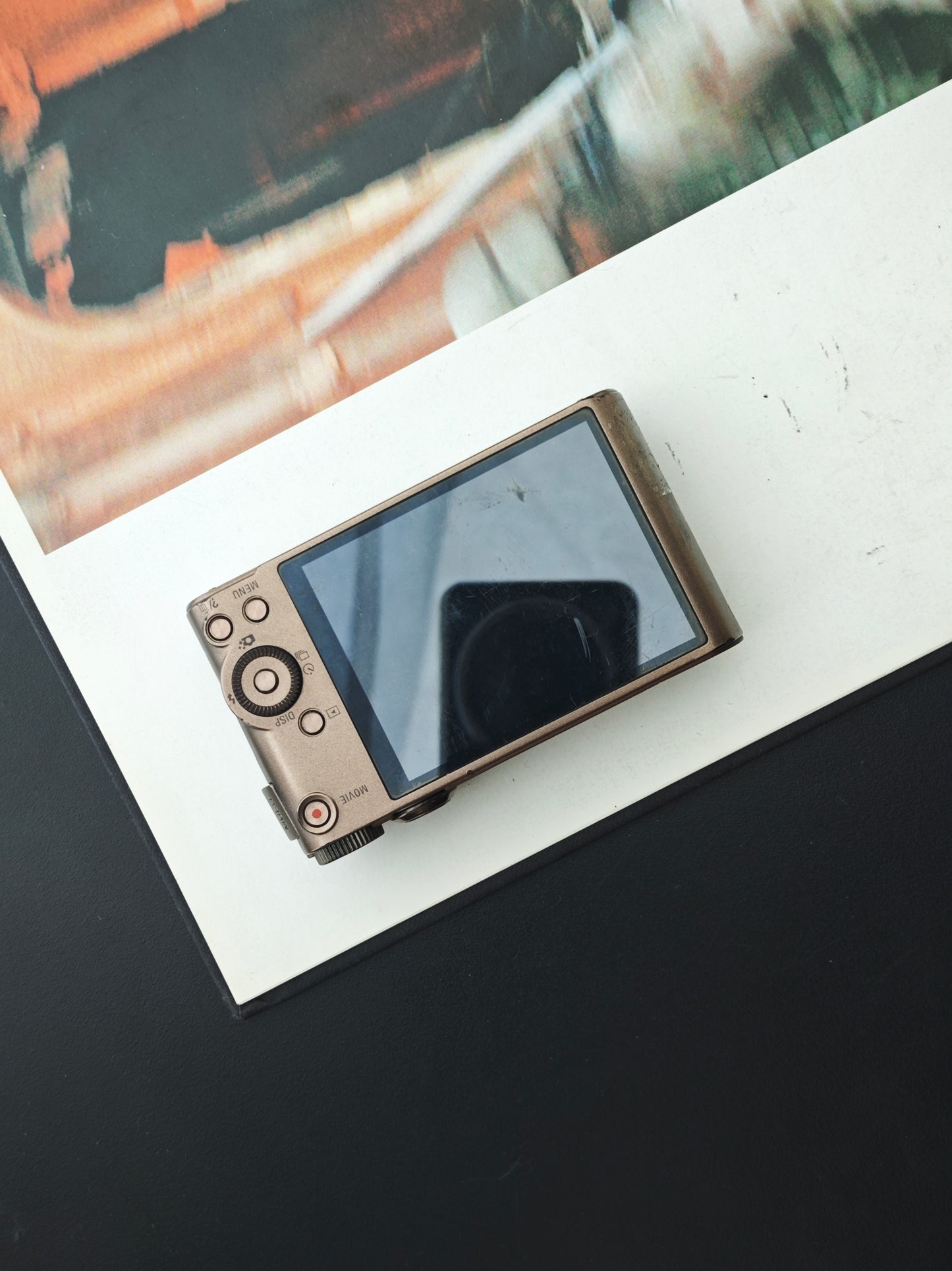 Used Sony Cyber Shot DSC-WX300 light brown Digital Camera [JPN only, No charger]