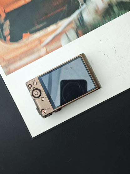 Used Sony Cyber Shot DSC-WX300 light brown Digital Camera [JPN only, No charger]