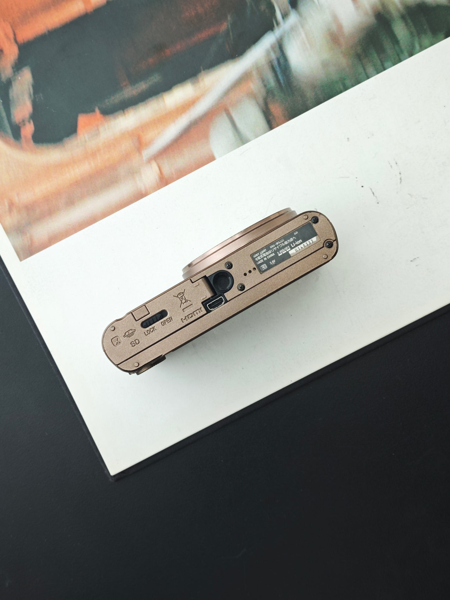 Used Sony Cyber Shot DSC-WX300 light brown Digital Camera [JPN only, No charger]