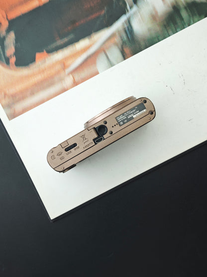 Used Sony Cyber Shot DSC-WX300 light brown Digital Camera [JPN only, No charger]