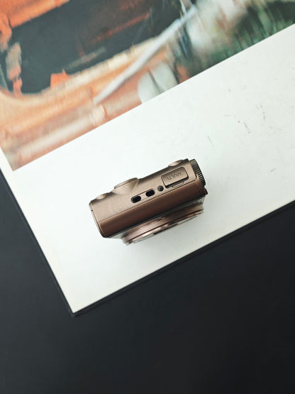 Used Sony Cyber Shot DSC-WX300 light brown Digital Camera [JPN only, No charger]