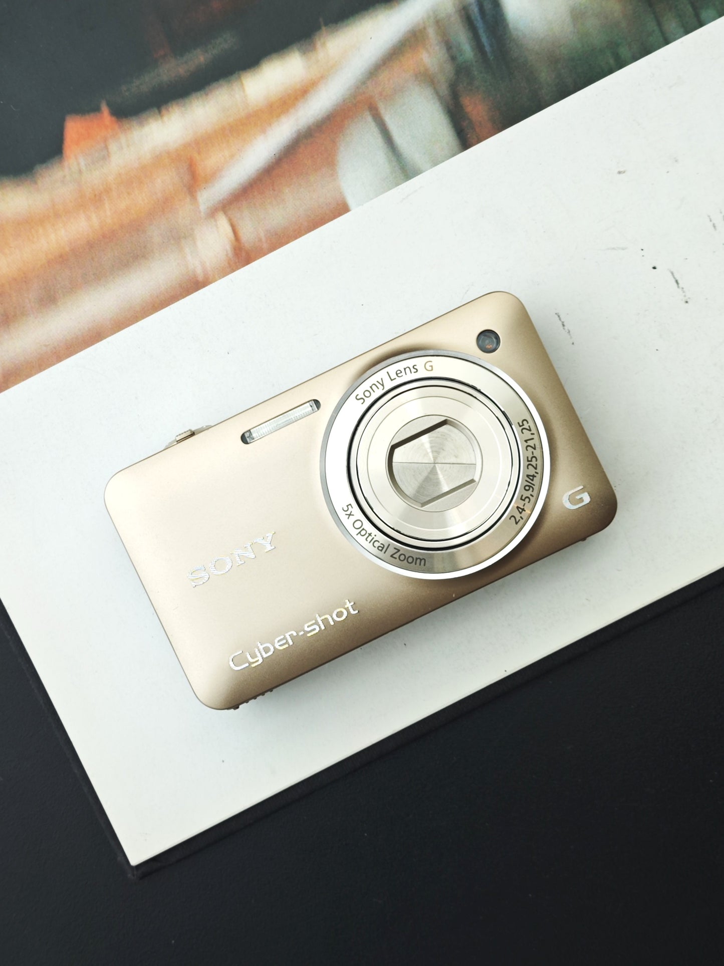 Used Sony Cyber-shot DSC-WX5 gold Digital Camera [JPN only, No charger]