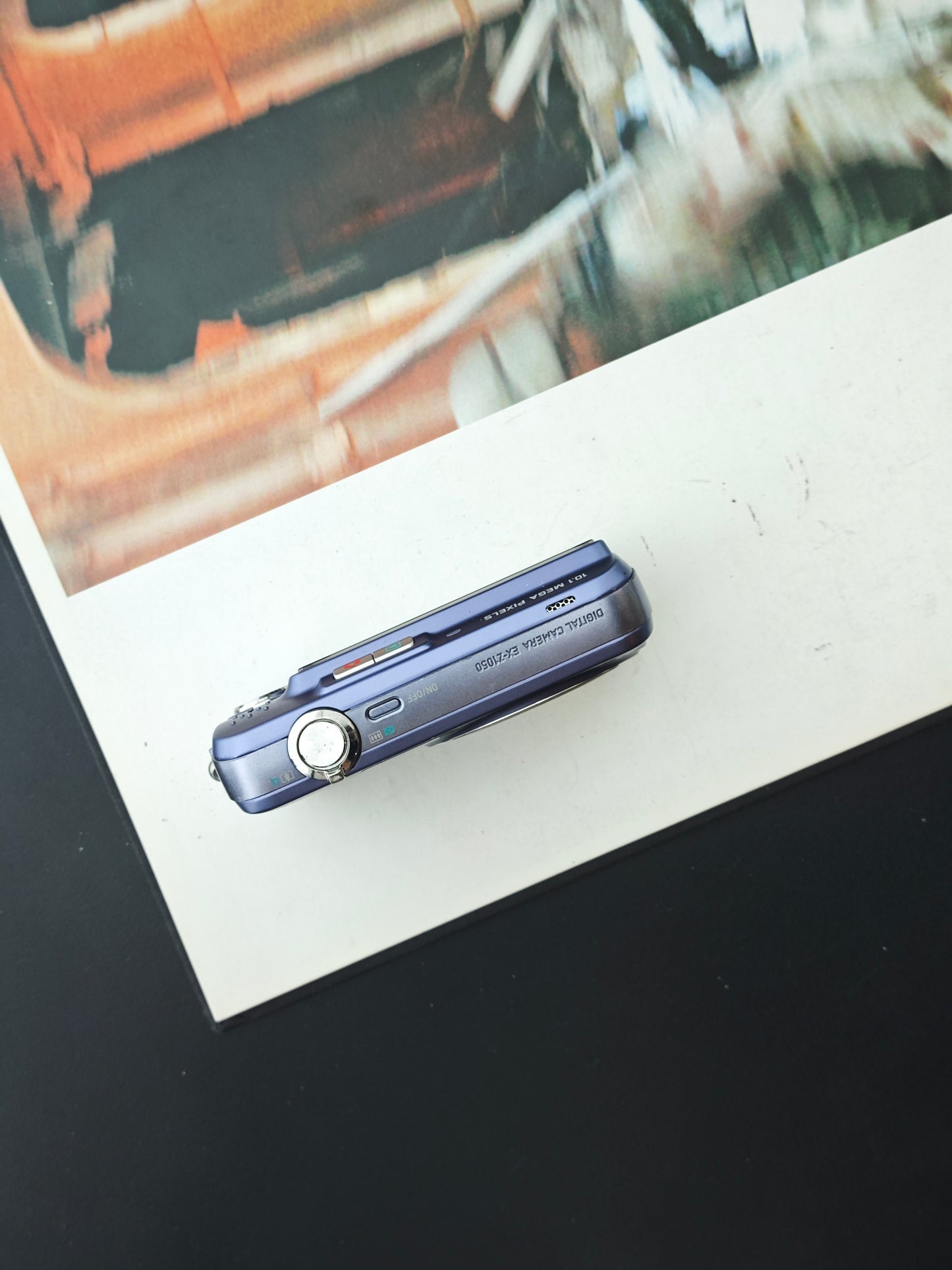 Used Casio EXILIM EX-Z1050 purple Digital Camera [No charger]