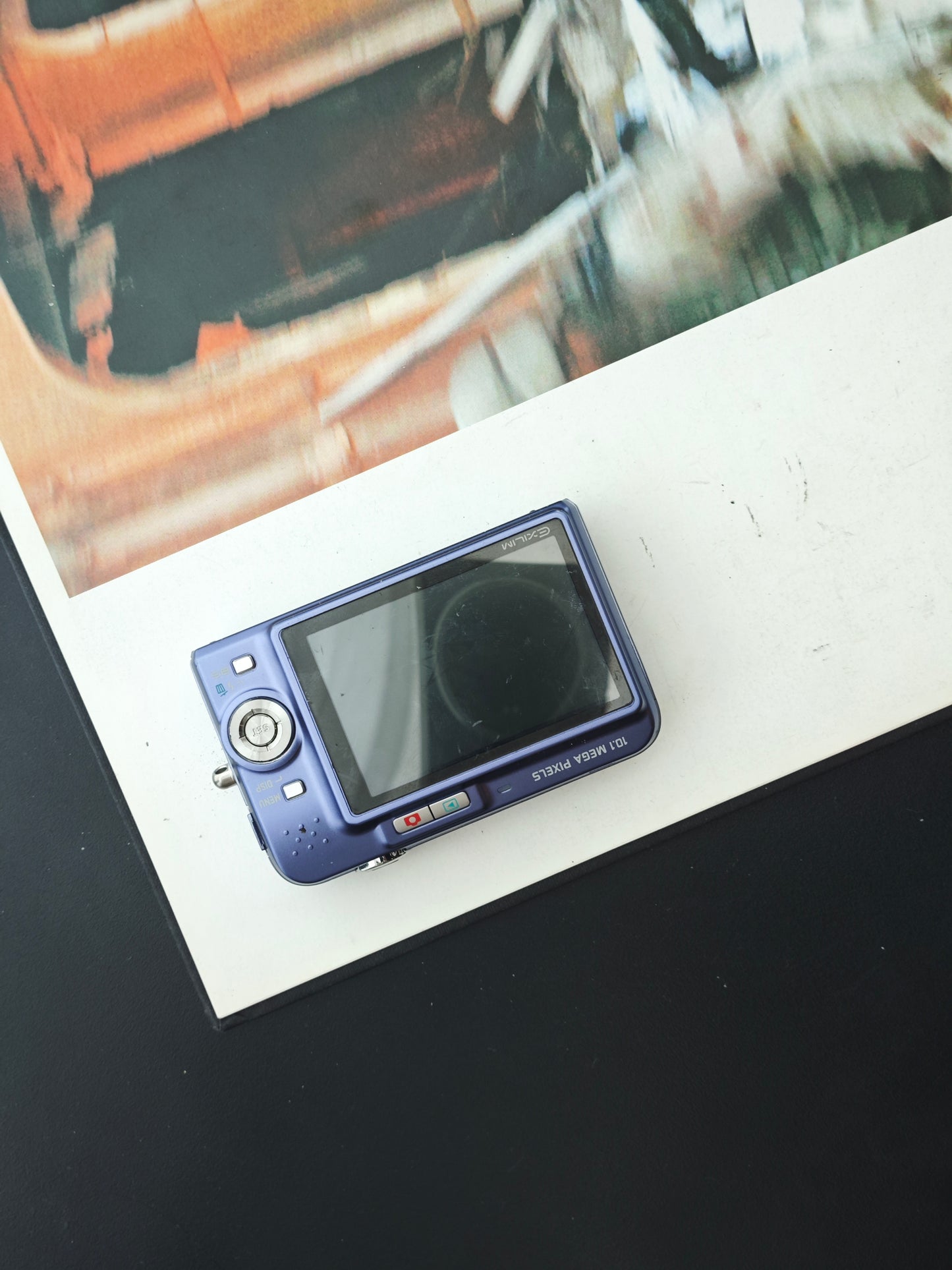 Used Casio EXILIM EX-Z1050 purple Digital Camera [No charger]