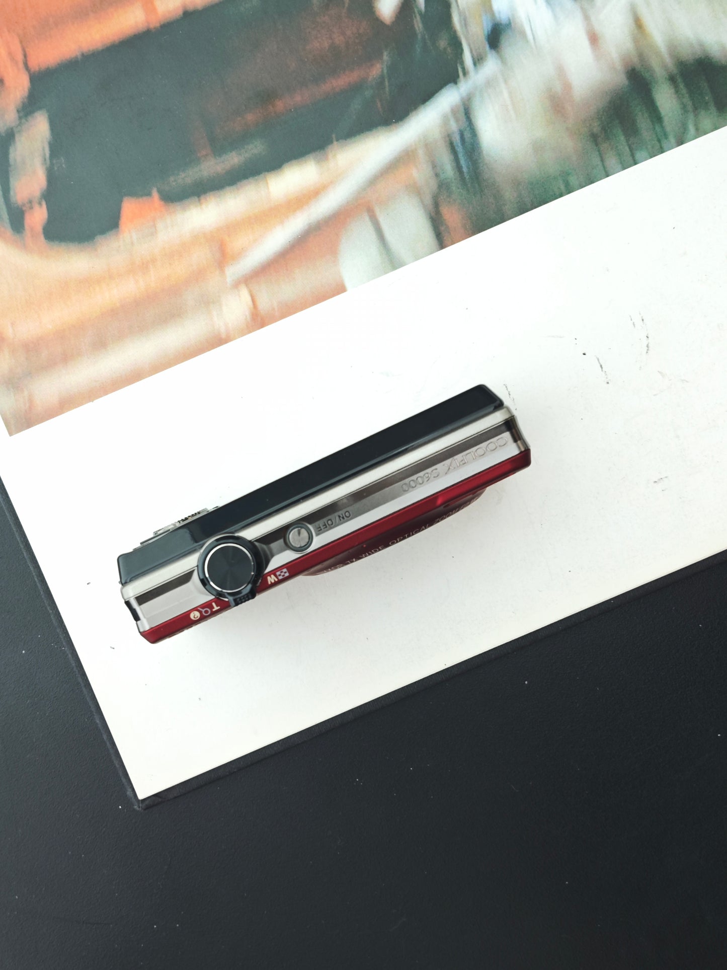 Used Nikon Coolpix S6000 red Digital Camera [No charger]