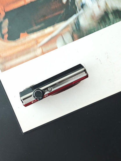 Used Nikon Coolpix S6000 red Digital Camera [No charger]