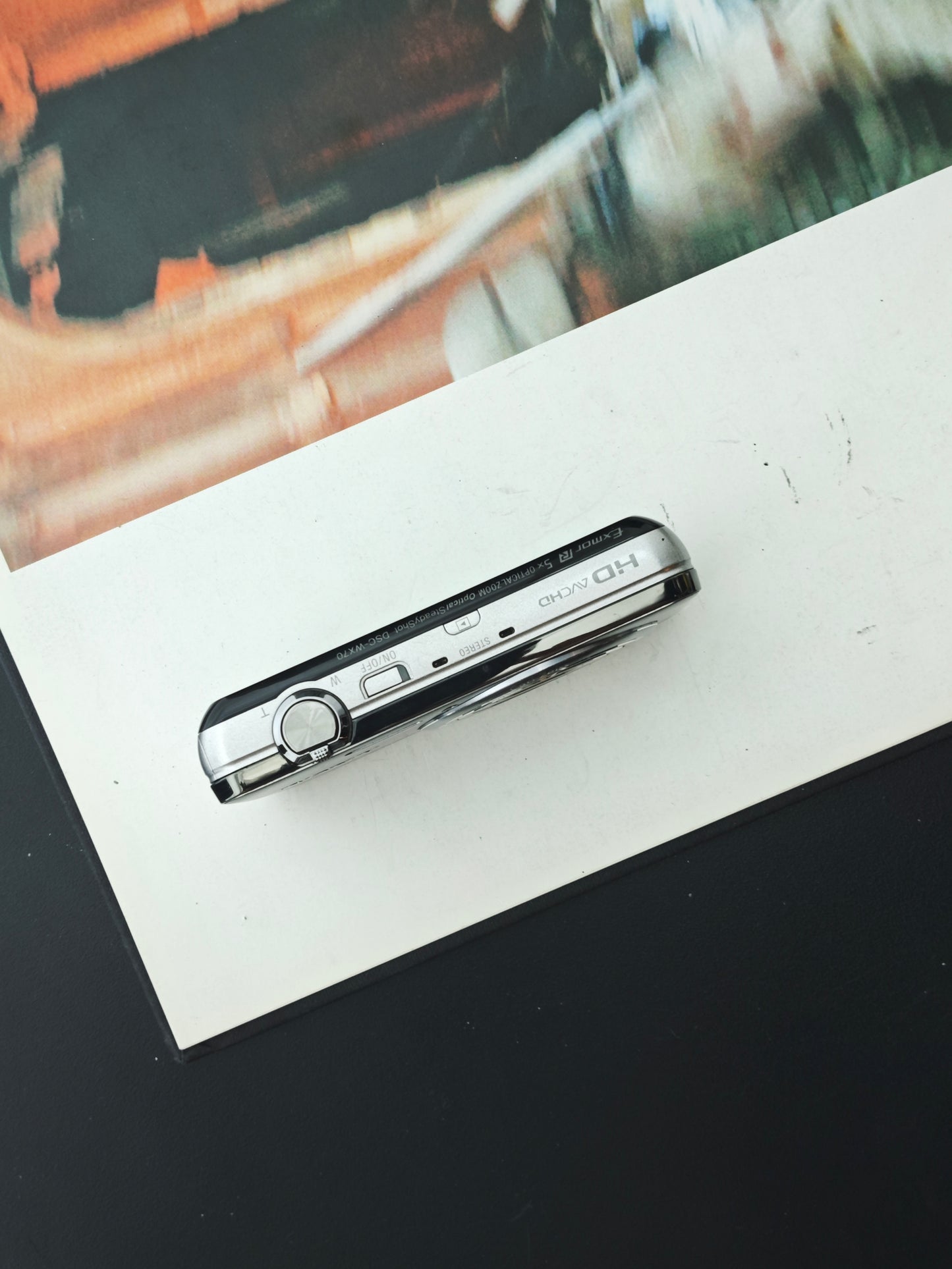 Used Sony Cyber-shot DSC-WX70 silver Digital Camera [JPN only, No charger]