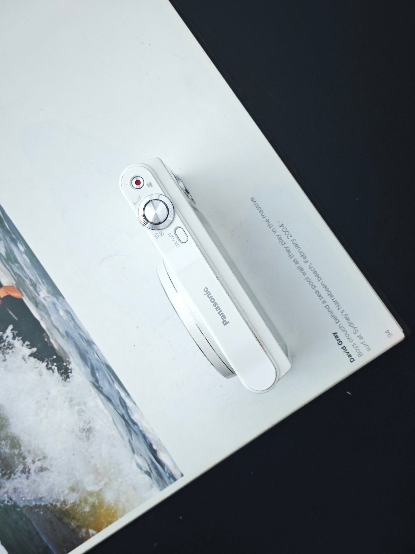 Used Panasonic Lumix DMC-SZ8 white Digital Camera [JPN only, No charger]