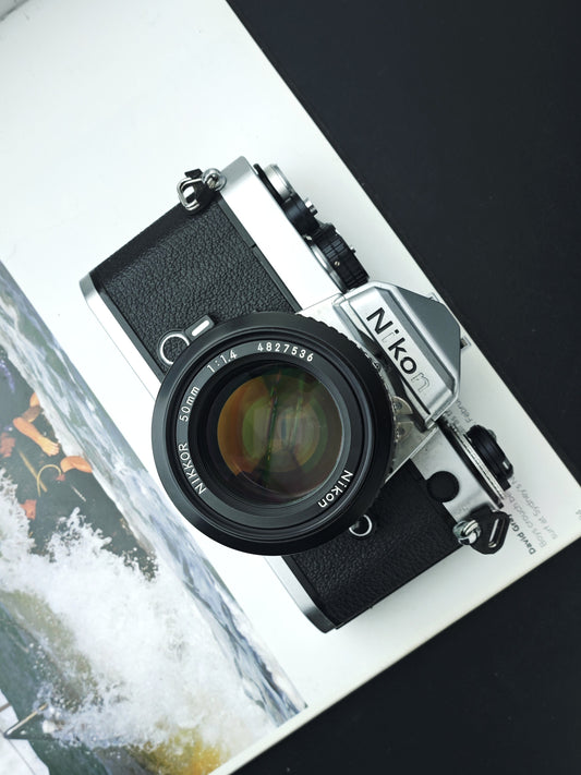 *READ* Nikon FE silver with Nikkor 50mm F1.4 Ai #3838809