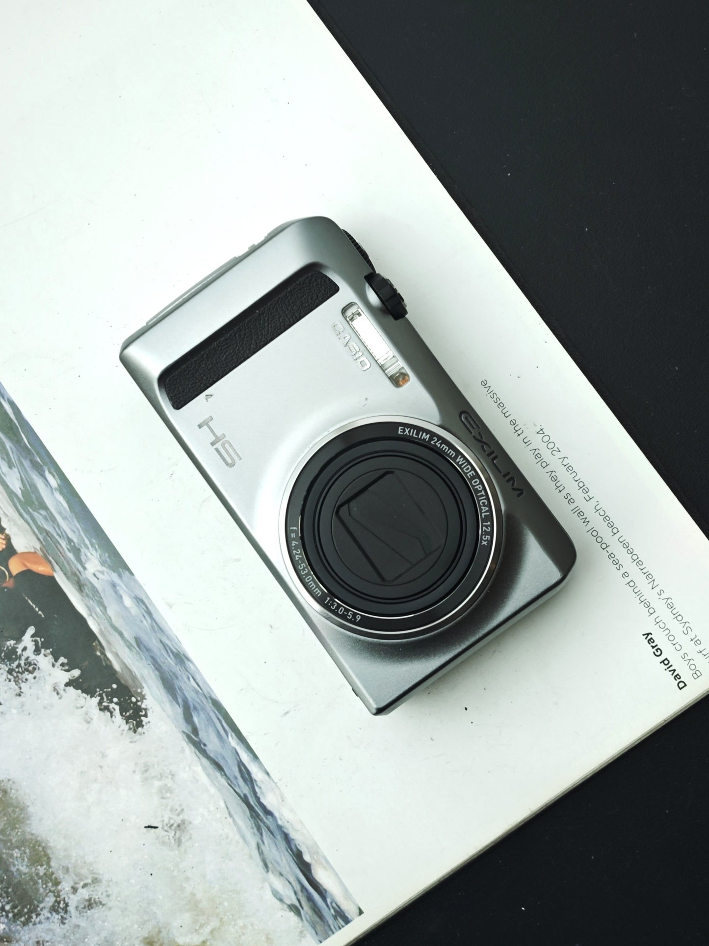 Used Casio EXILIM EX-ZR400 silver Digital Camera [No charger]