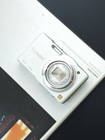 Used Panasonic Lumix DMC-SZ7 white Digital Camera [JPN only, No charger] #WN2BB003185
