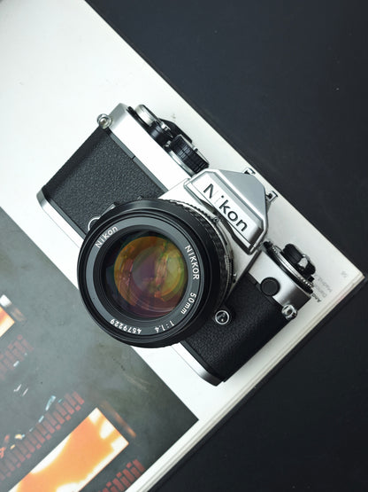 *READ* Nikon FE silver with Nikkor 50mm F1.4 Ai #3670573
