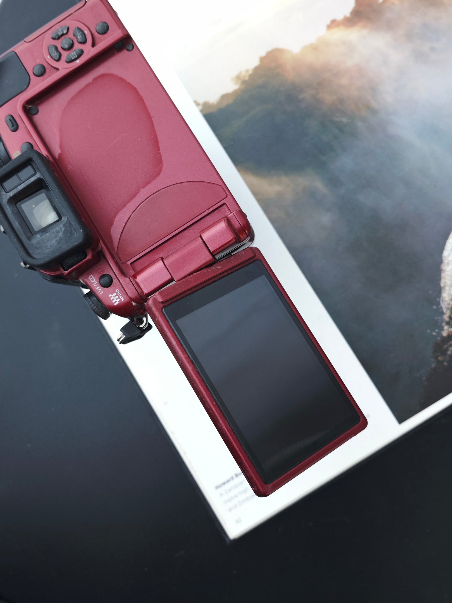 Used Panasonic Lumix G1 red with 14-45mm F3.5-5.6 and 45-200mmm F4-5.6 [JPN only, No charger]