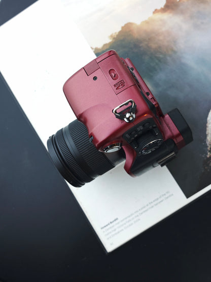 Used Panasonic Lumix G1 red with 14-45mm F3.5-5.6 and 45-200mmm F4-5.6 [JPN only, No charger]