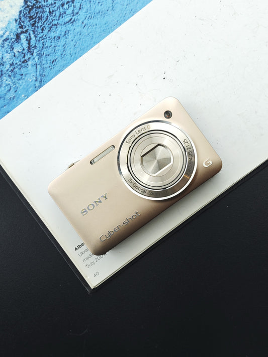 Used Sony Cyber-Shot DSC-WX5 gold Digital Camera [JPN only, with box]
