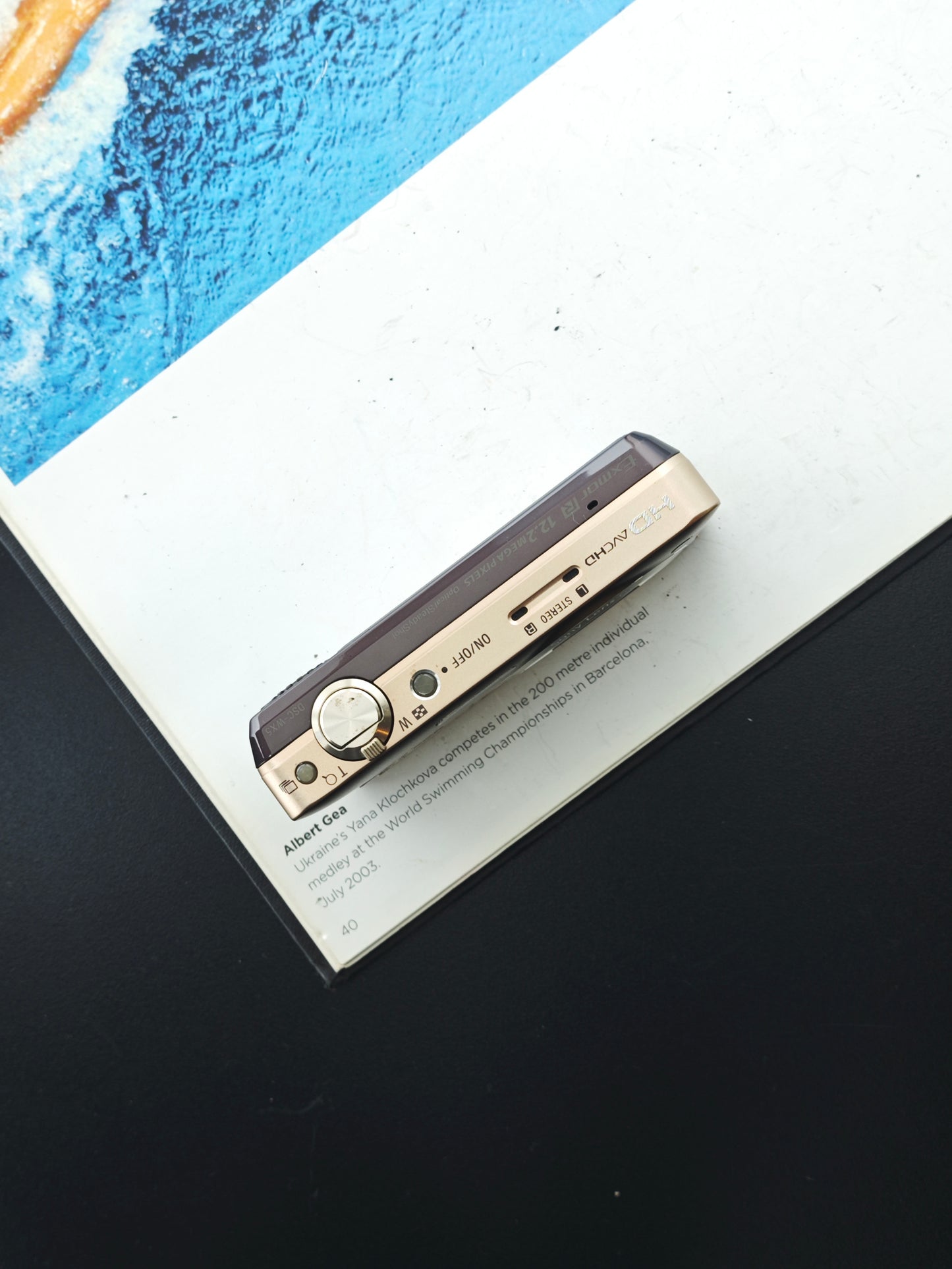 Used Sony Cyber-Shot DSC-WX5 gold Digital Camera [JPN only, with box]