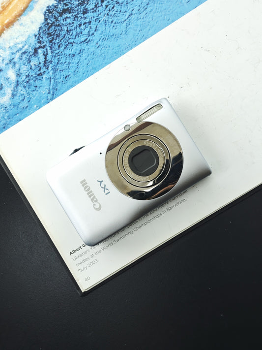 Used Canon IXY 200F silver Digital Camera [No charger]