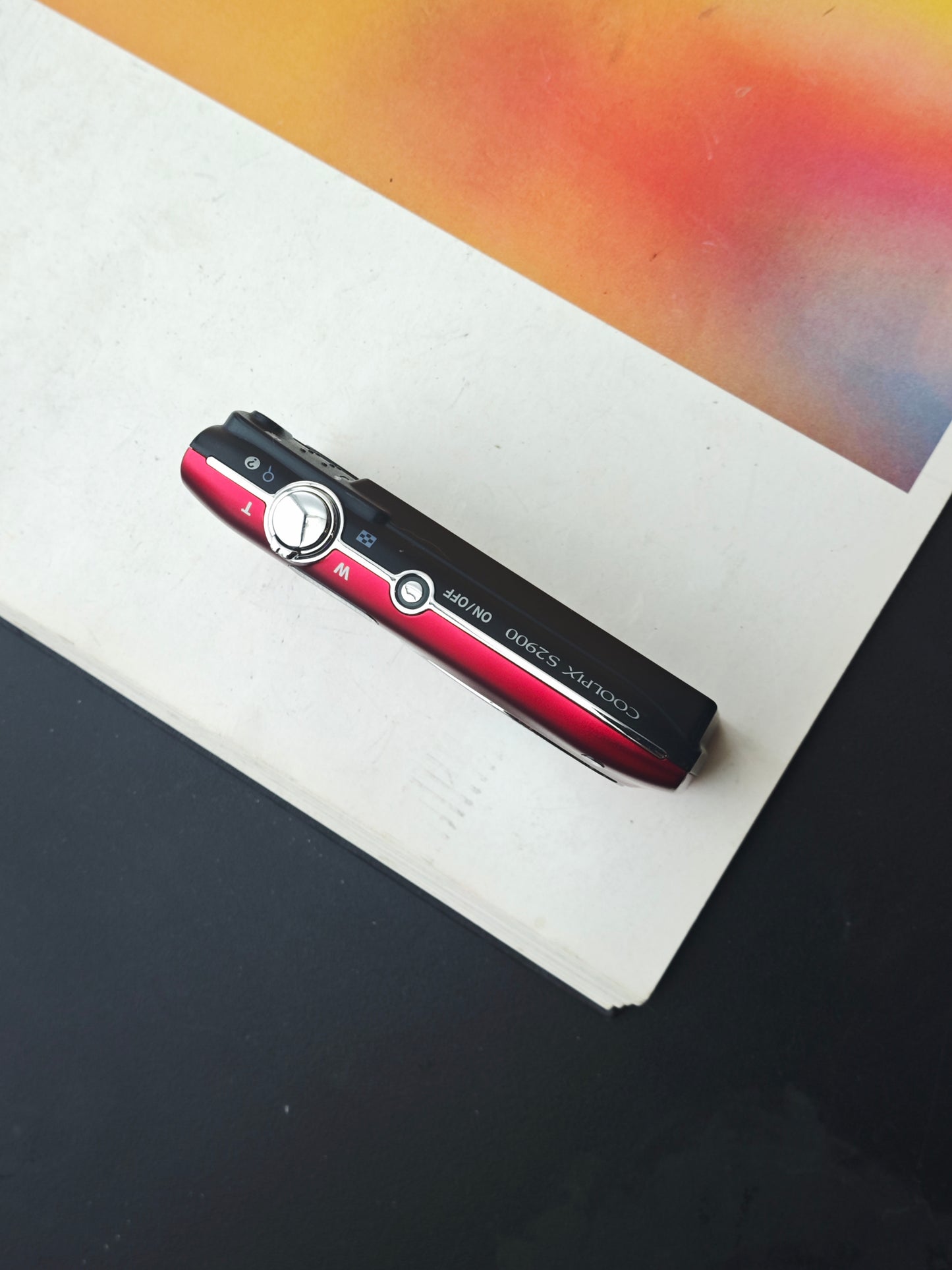 Used Nikon Coolpix S2900 red Digital Camera [No charger]