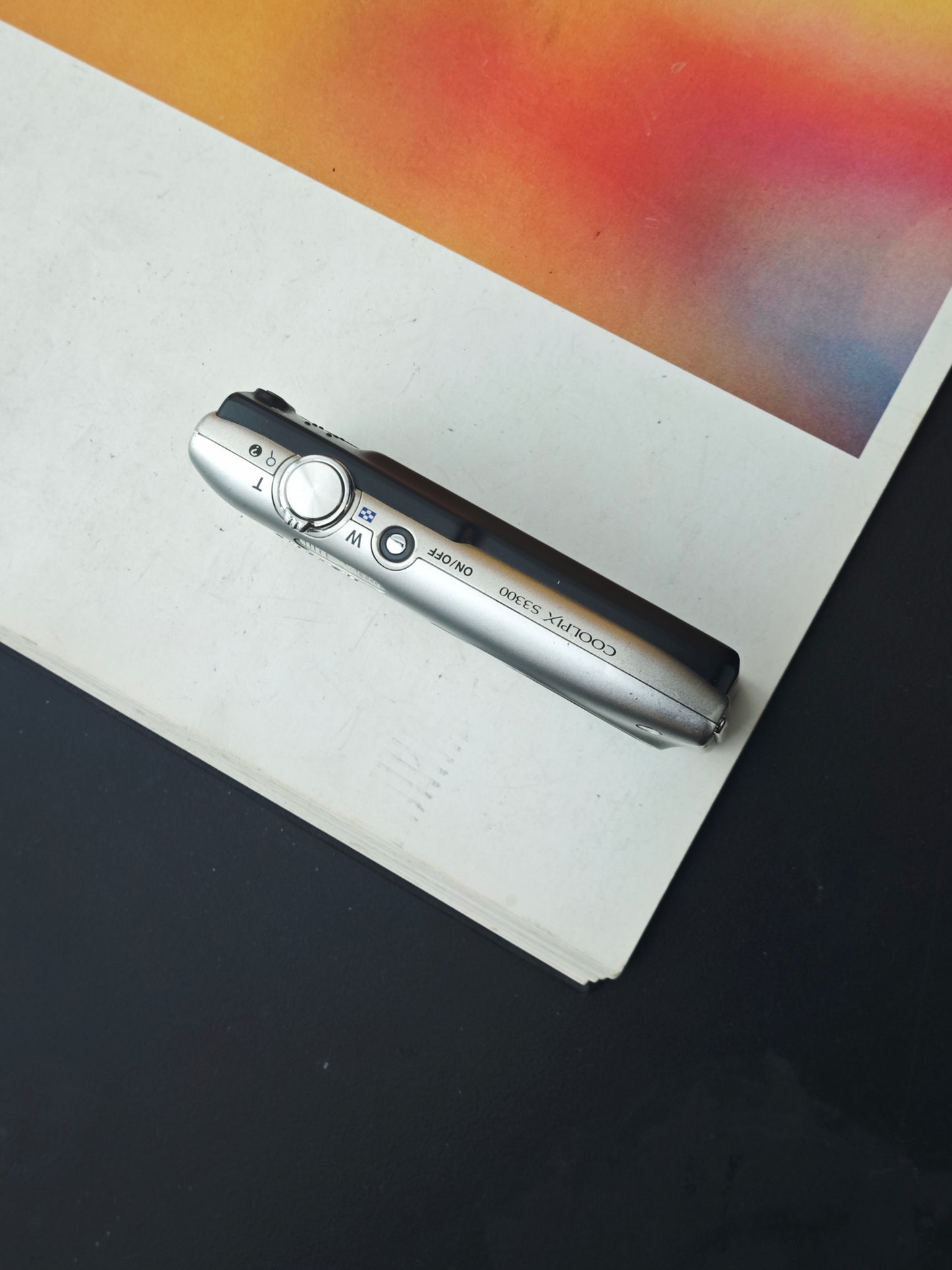 Used Nikon Coolpix S3300 silver Digital Camera [No charger]