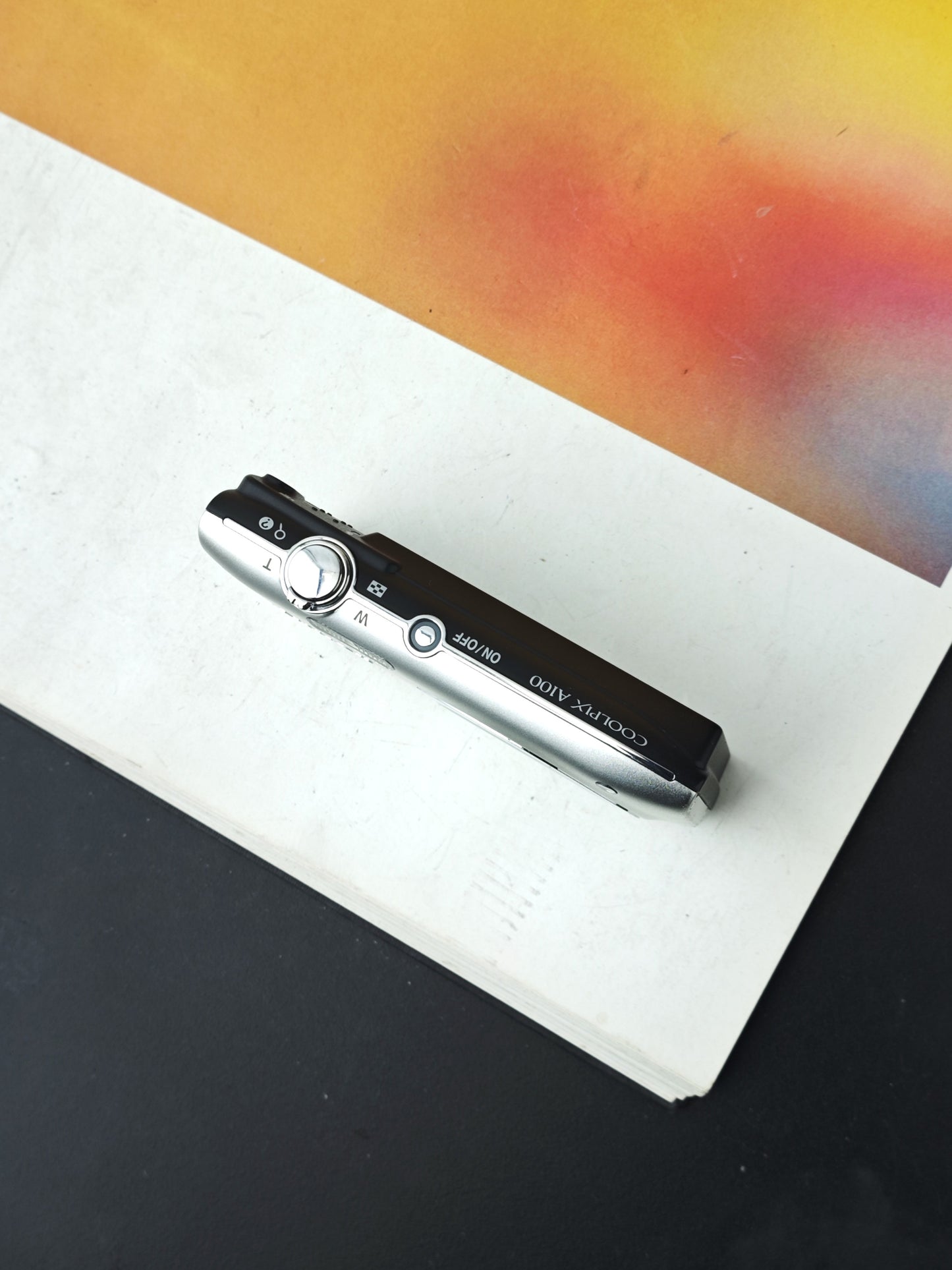 Used Nikon Coolpix A100 silver Digital Camera [No charger]