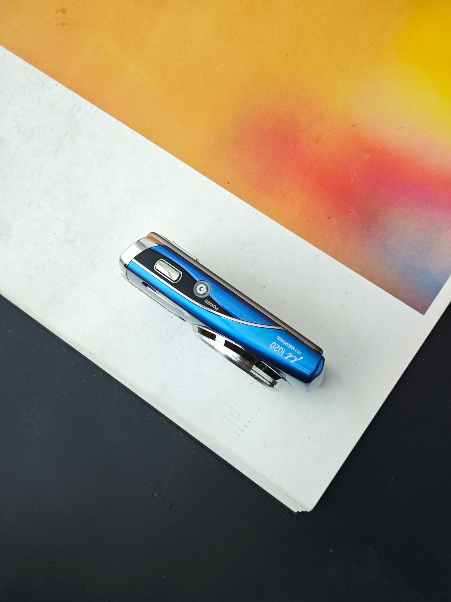 Used Olympus μ 1020 blue Digital Camera [No charger]