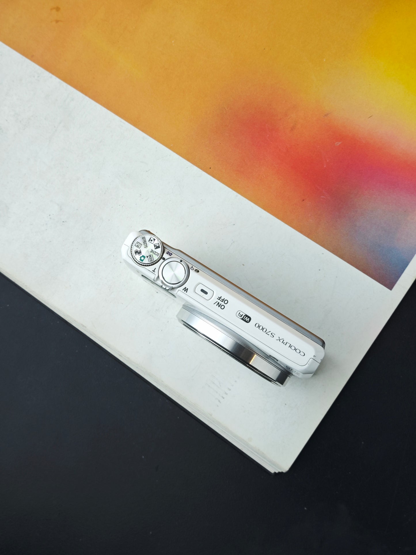 Used Nikon Coolpix S7000 white Digital Camera [No charger]