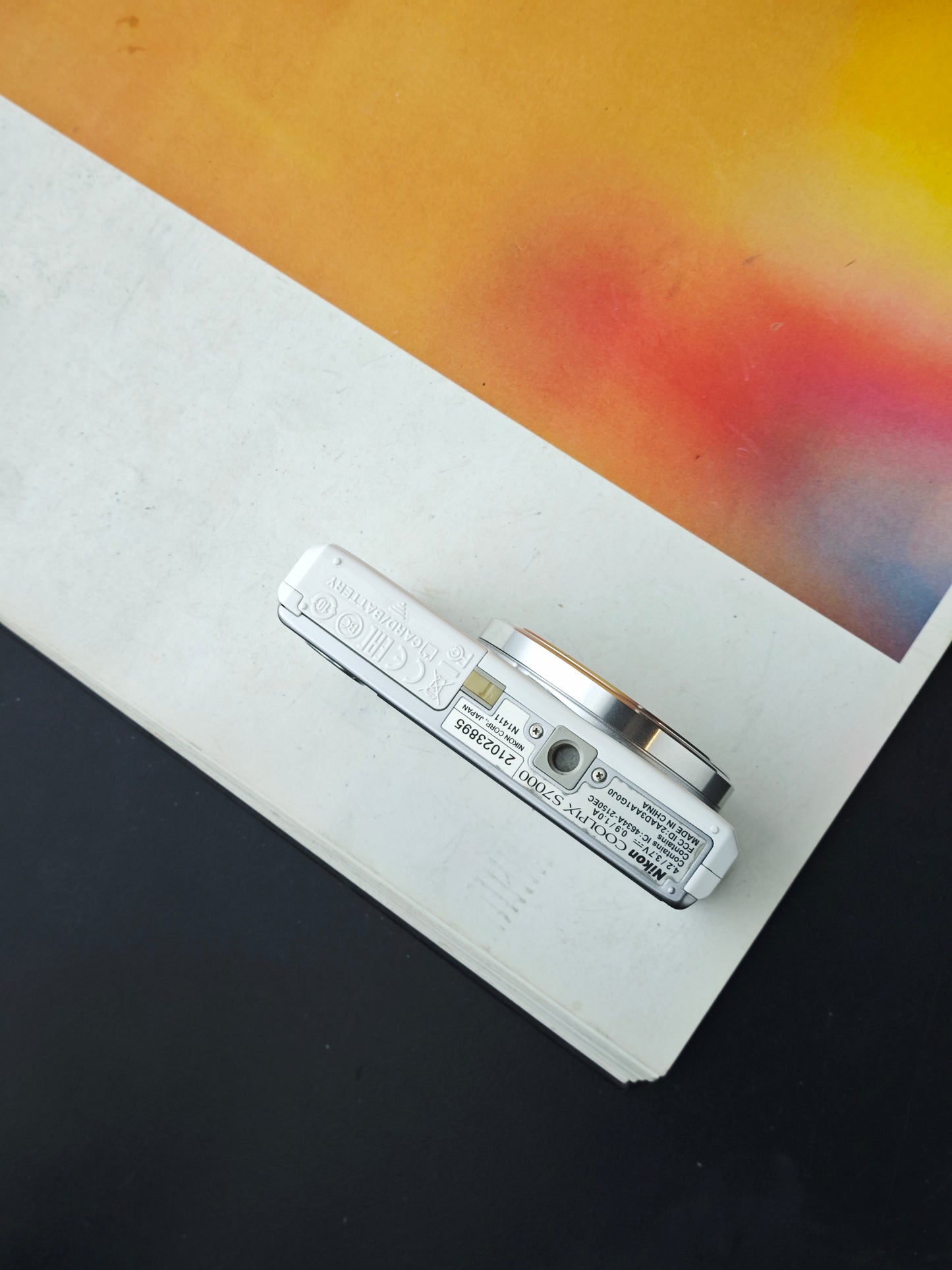 Used Nikon Coolpix S7000 white Digital Camera [No charger]