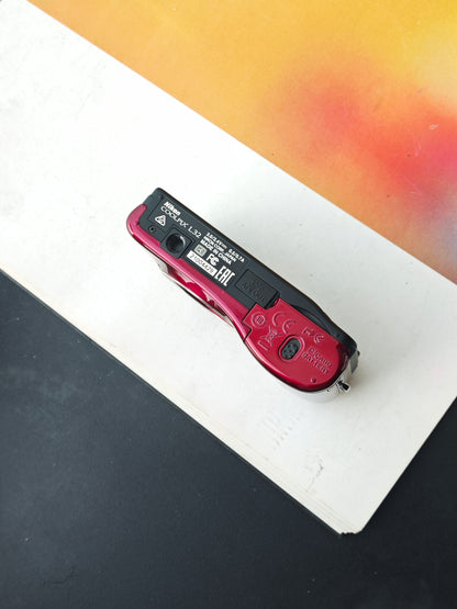 Used Nikon Coolpix L32 red Digital Camera [with box]