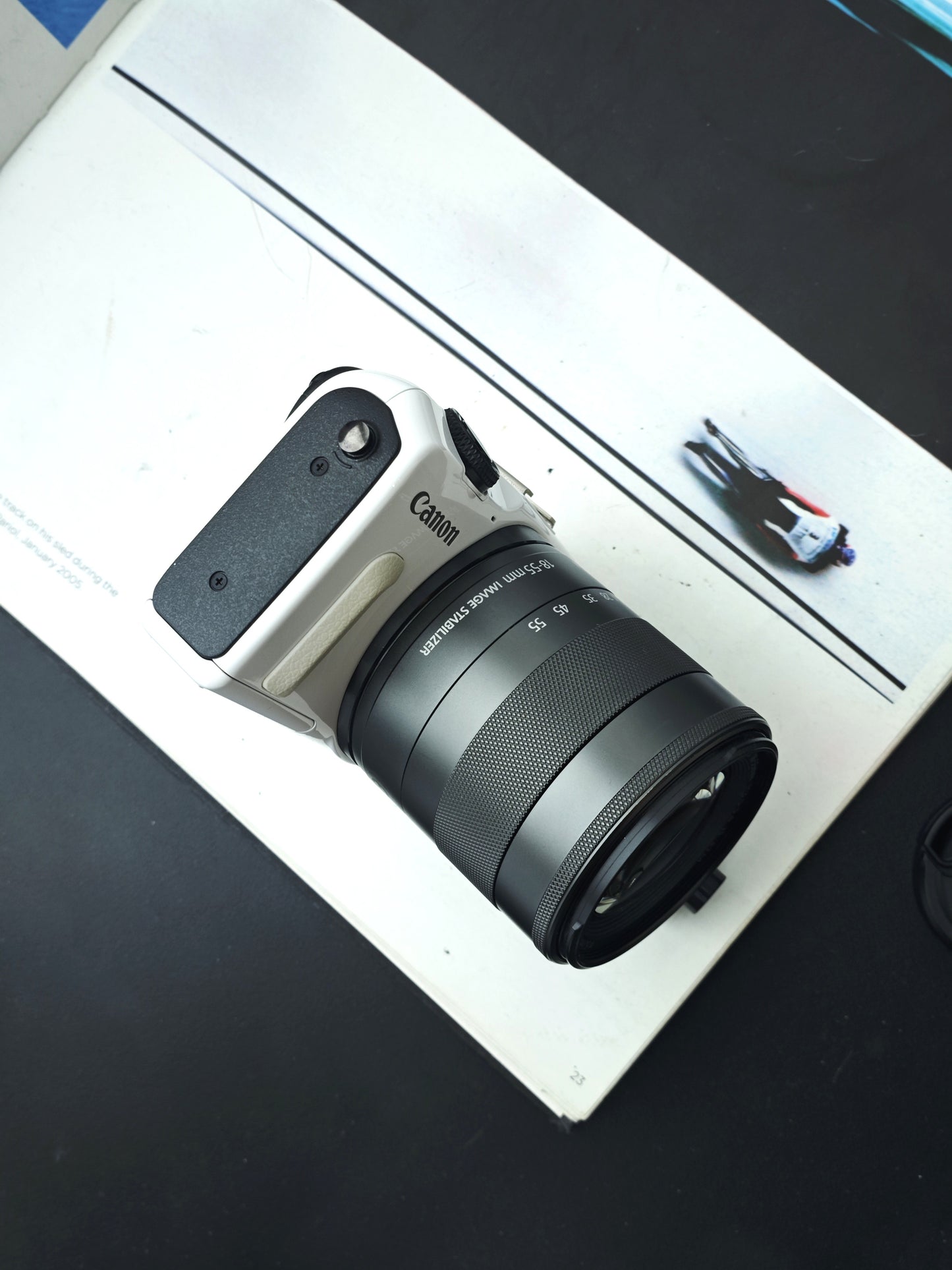 Used Canon EOS M2 white with EF-M 18-55mm F3.5-5.6 [No charger]