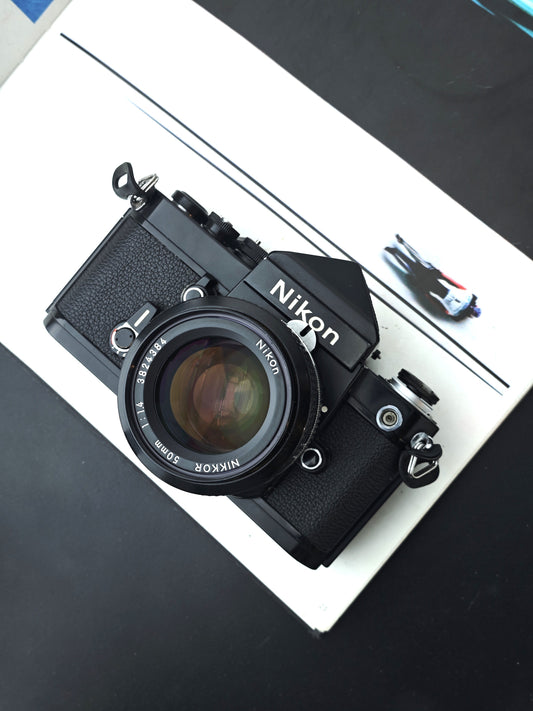 Nikon F2 black with Nikkor 50mm F1.4 non-Ai