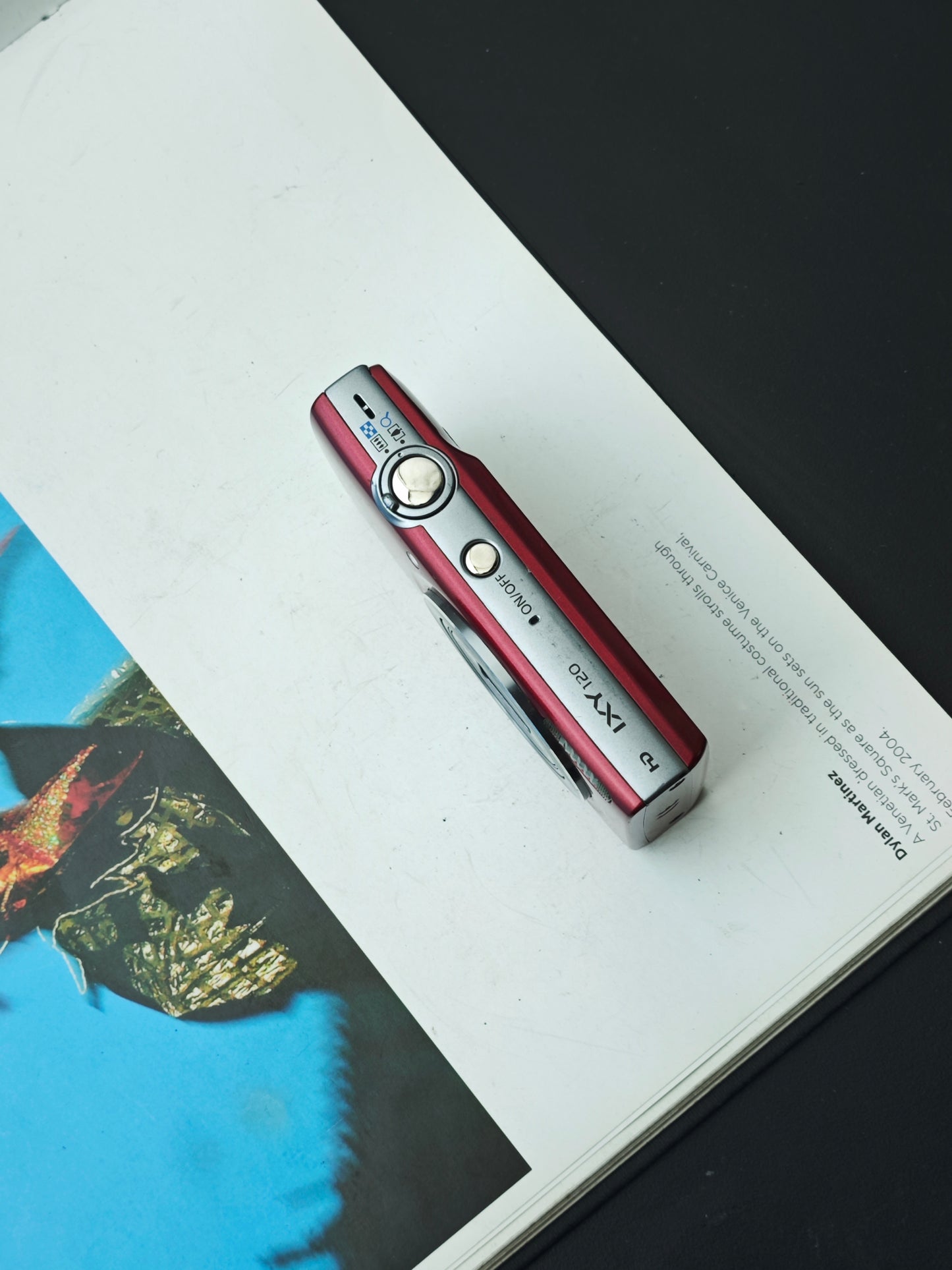 Used Canon IXY 120 red Digital Camera [with box]