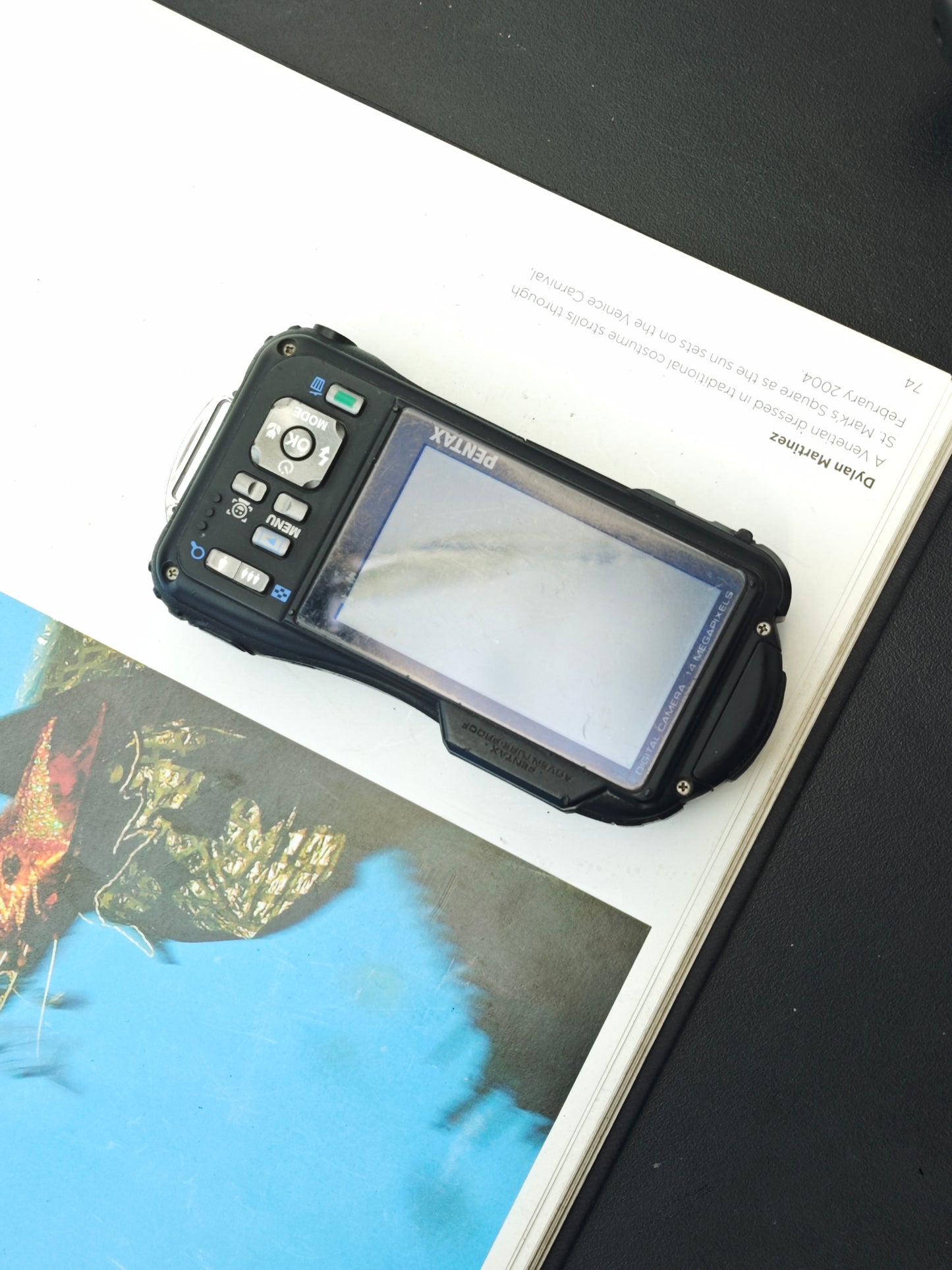 Used Pentax Optio WG-1 purple Digital Camera [No charger] #8211438