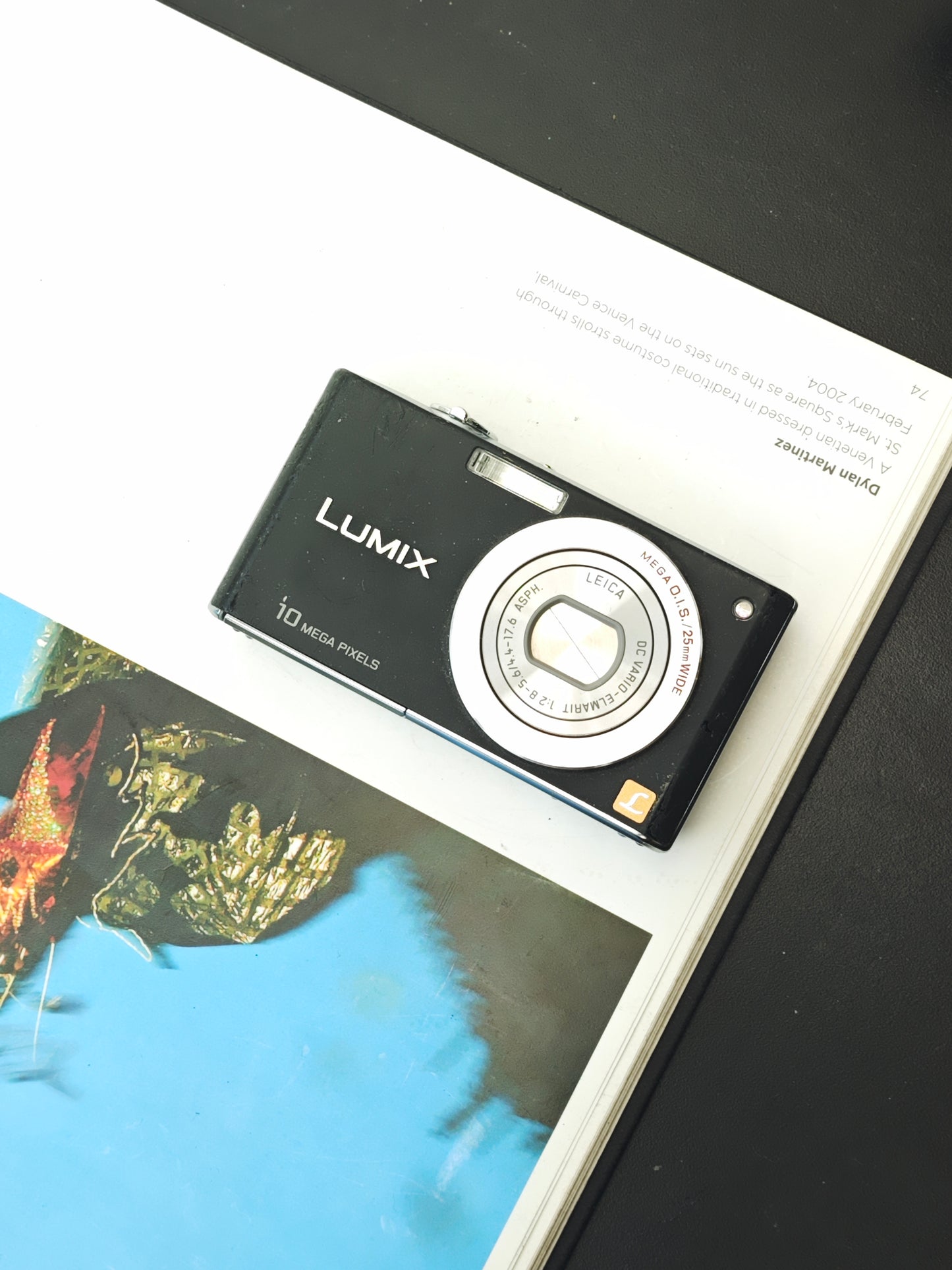 Used Panasonic Lumix DMC-FX35 black Digital Camera [JPN only, No charger]