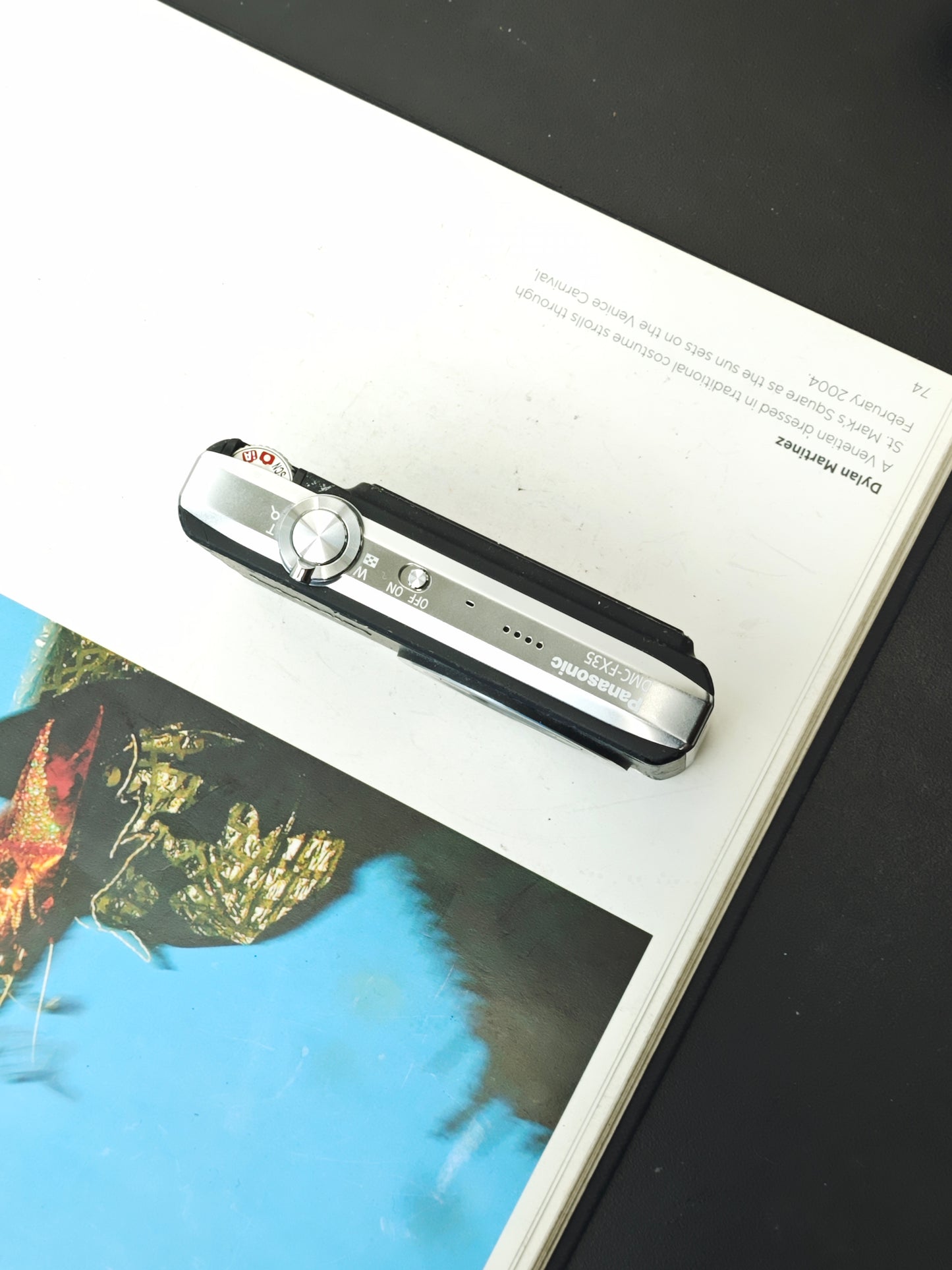 Used Panasonic Lumix DMC-FX35 black Digital Camera [JPN only, No charger]