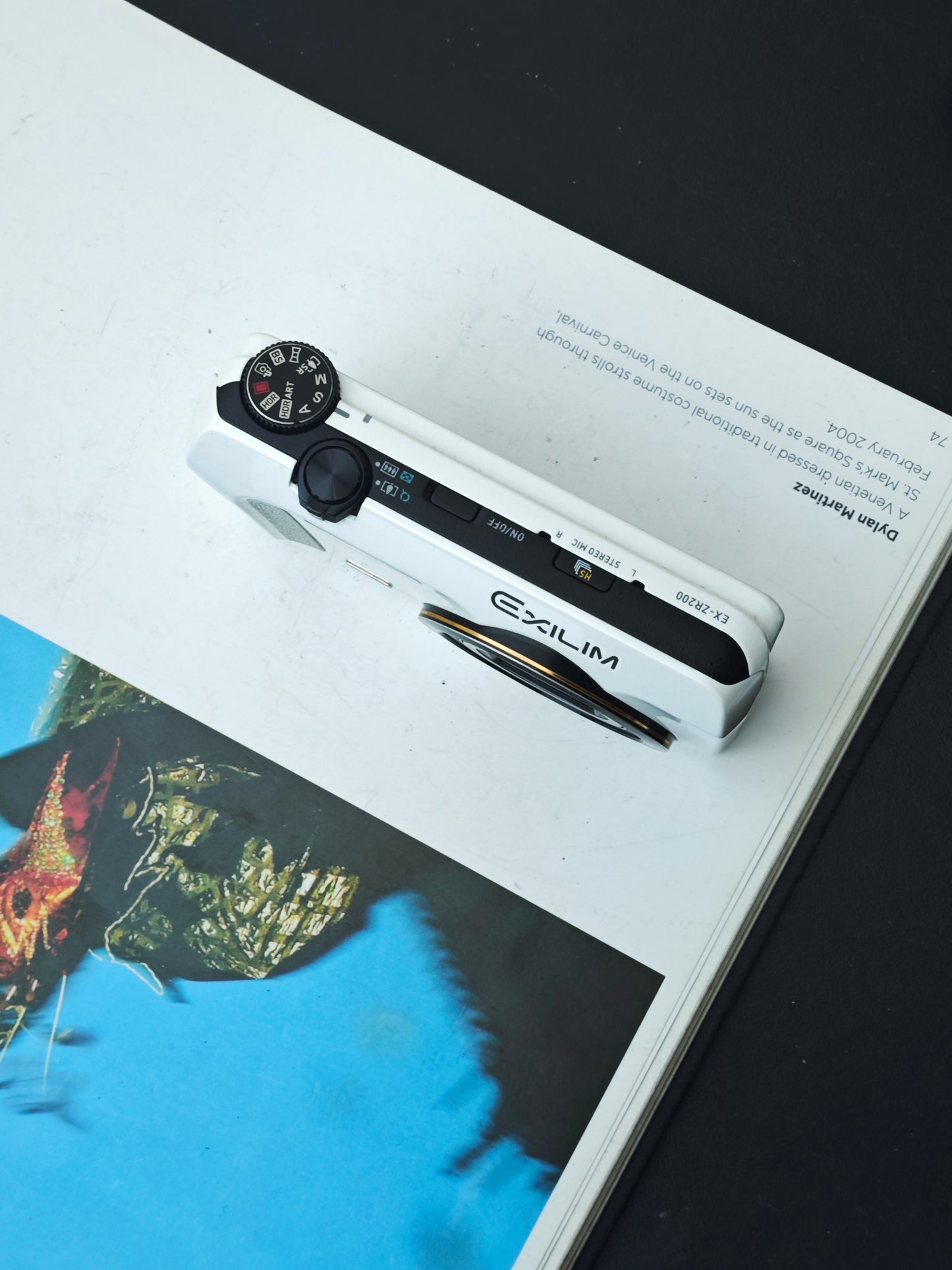 Used Casio EXILIM EX-ZR200 white Digital Camera