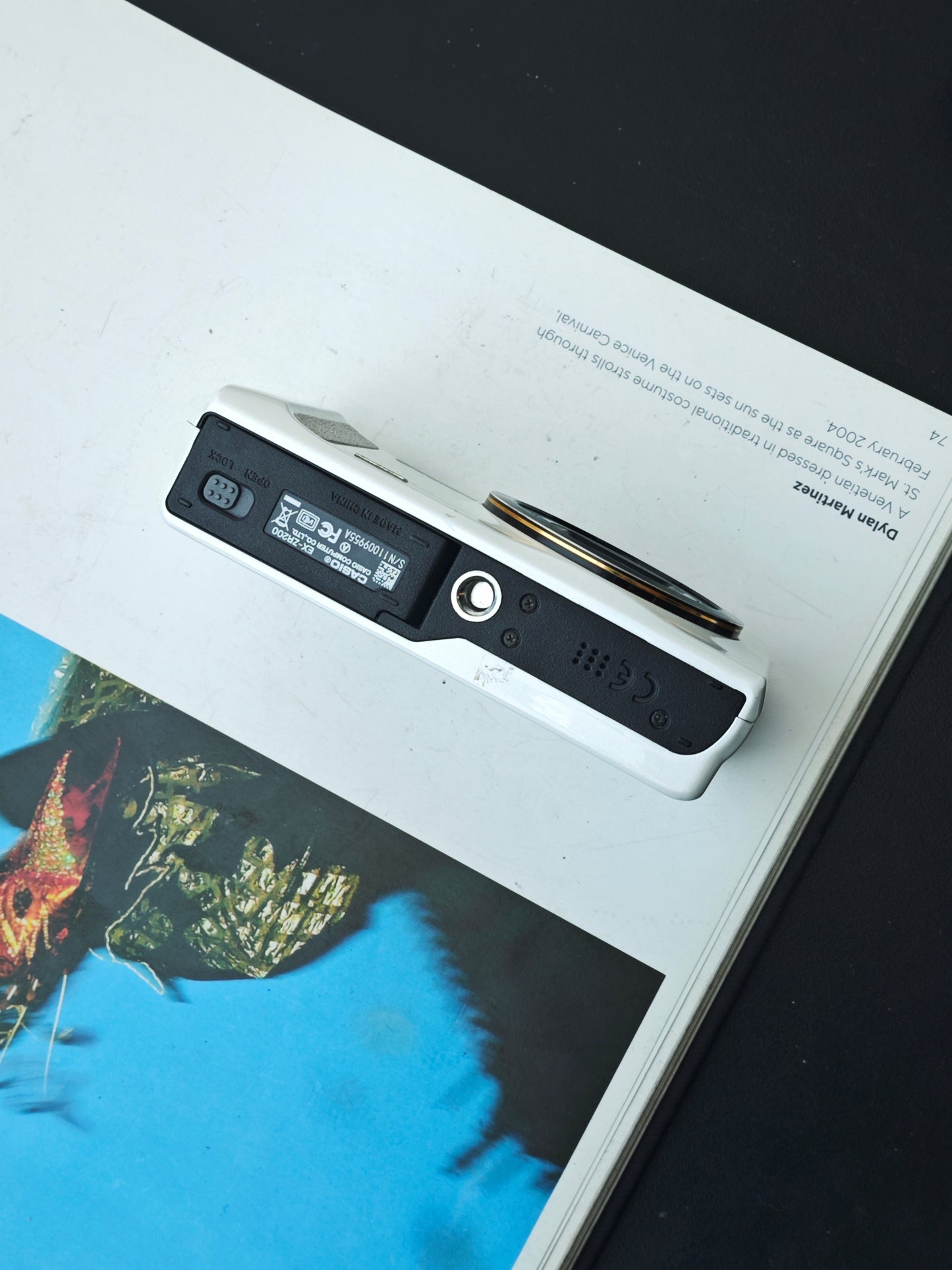 Used Casio EXILIM EX-ZR200 white Digital Camera