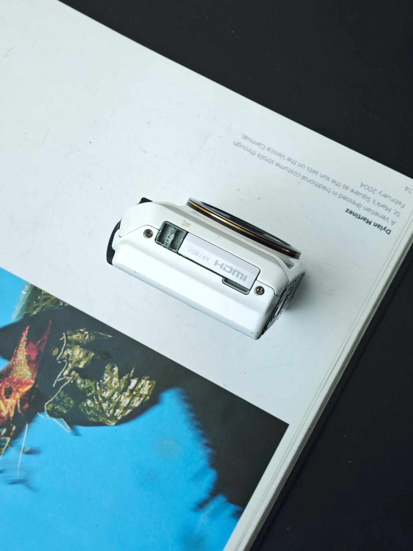 Used Casio EXILIM EX-ZR200 white Digital Camera