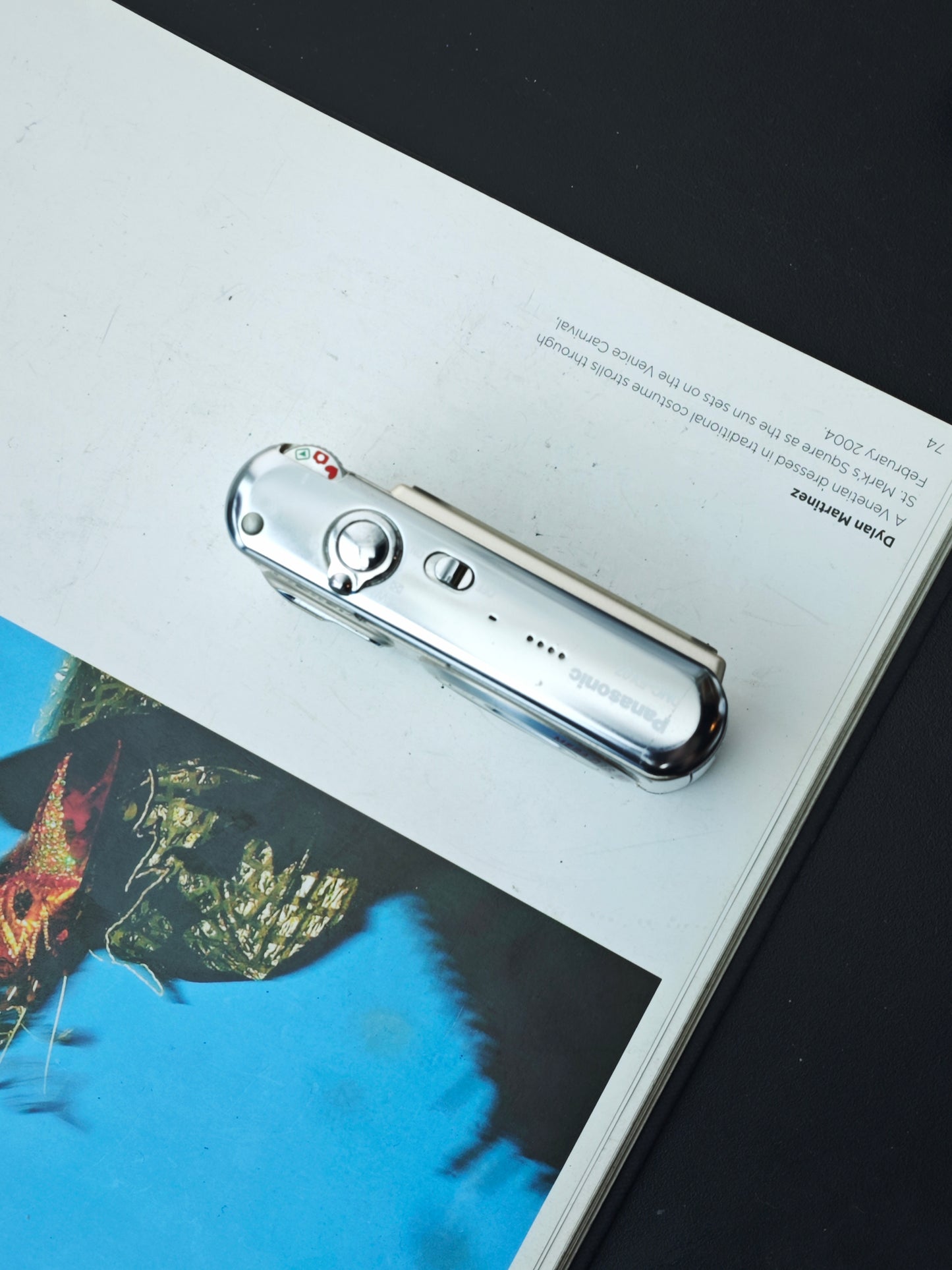 Used Panasonic Lumix DMC FX-07 gold Digital Camera [No charger]