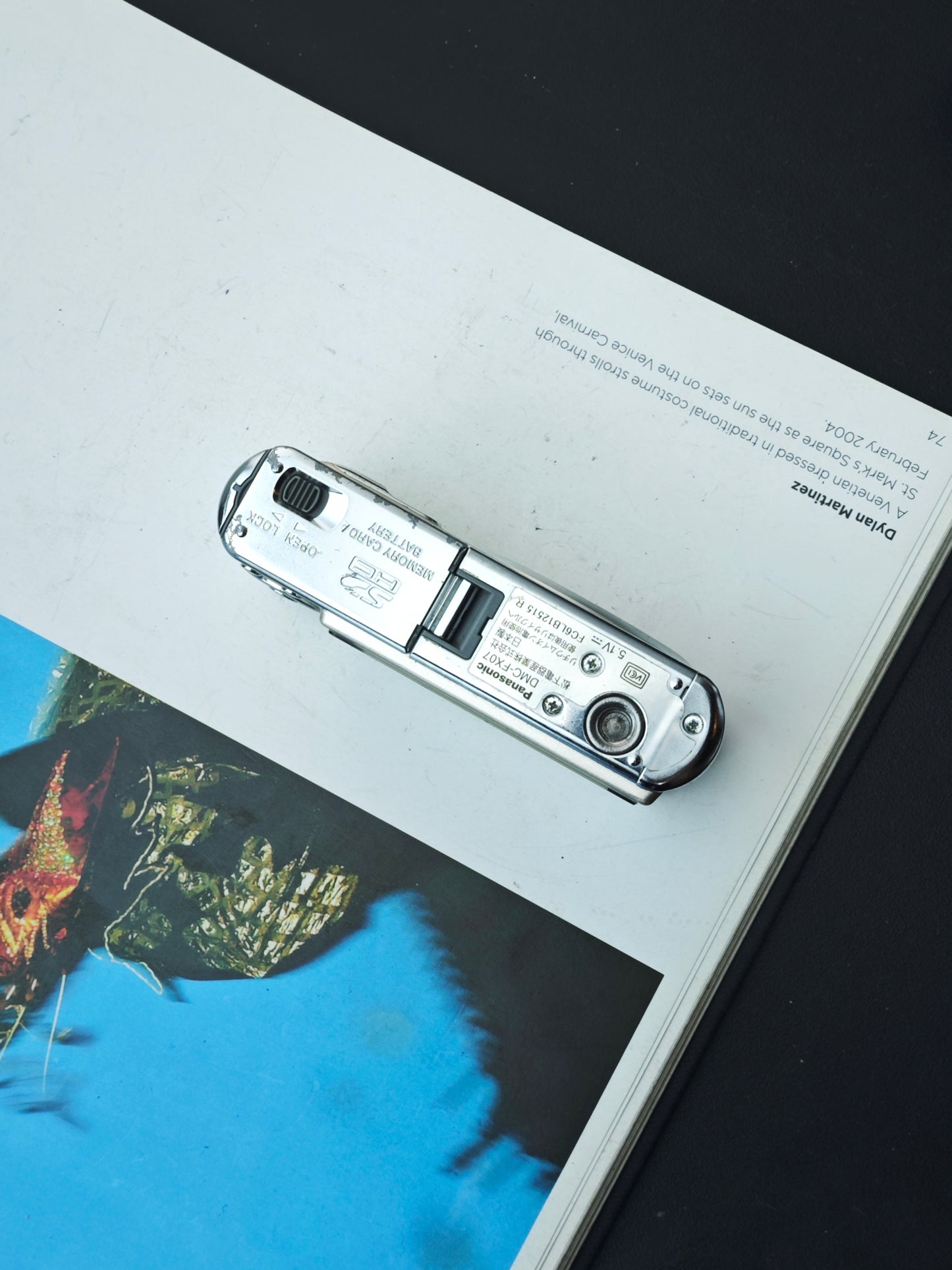 Used Panasonic Lumix DMC FX-07 gold Digital Camera [No charger]