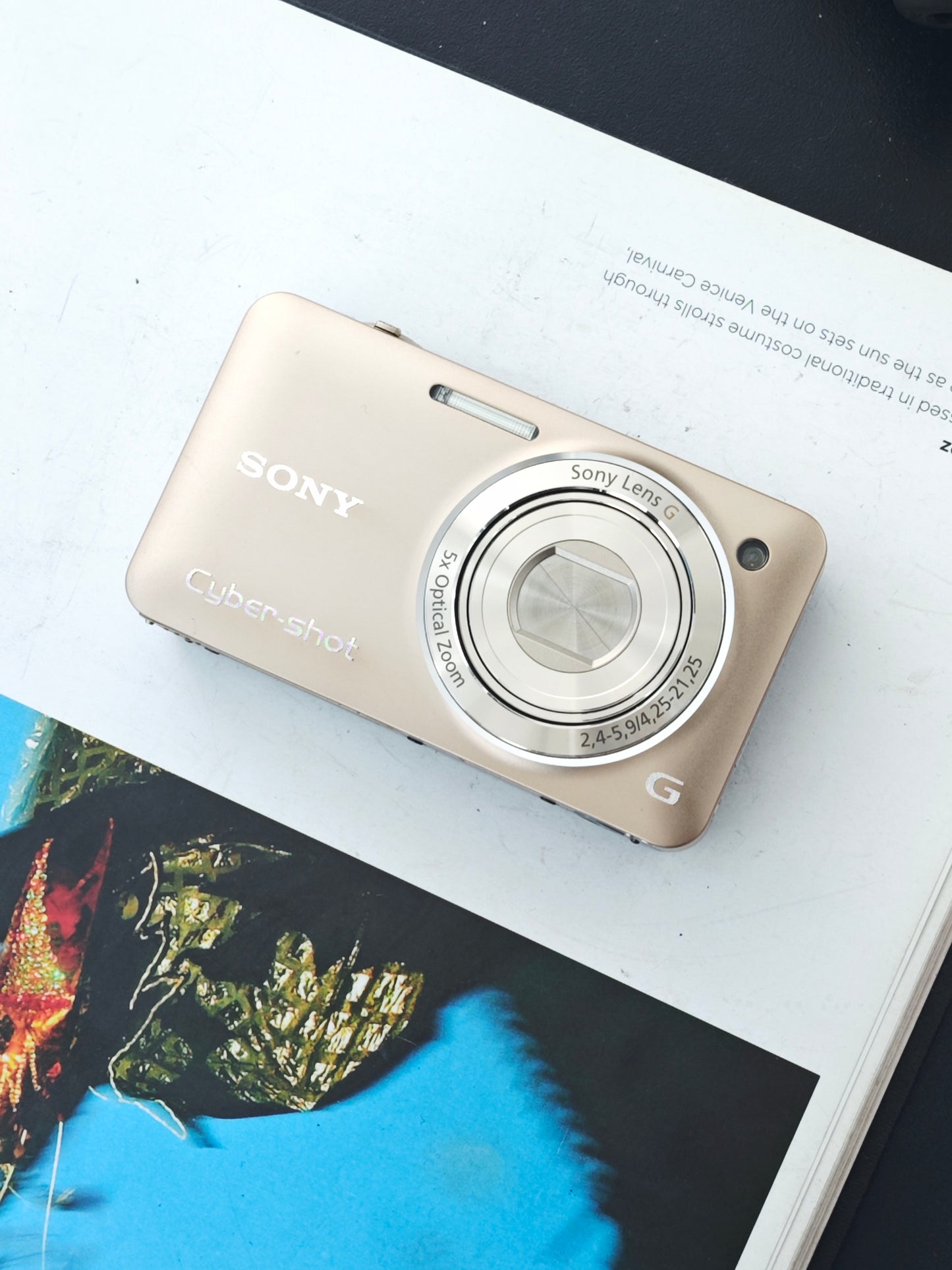 Used Sony Cyber-Shot DSC-WX5 gold Digital Camera [JPN only, with box]