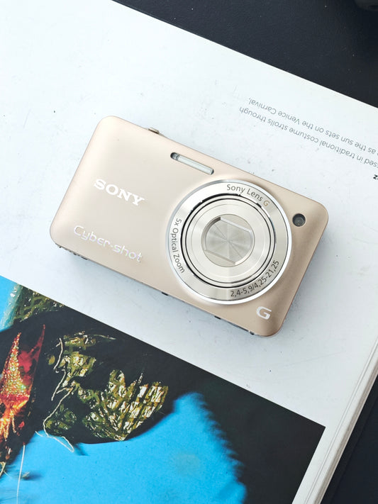 Used Sony Cyber-Shot DSC-WX5 gold Digital Camera [JPN only, with box]