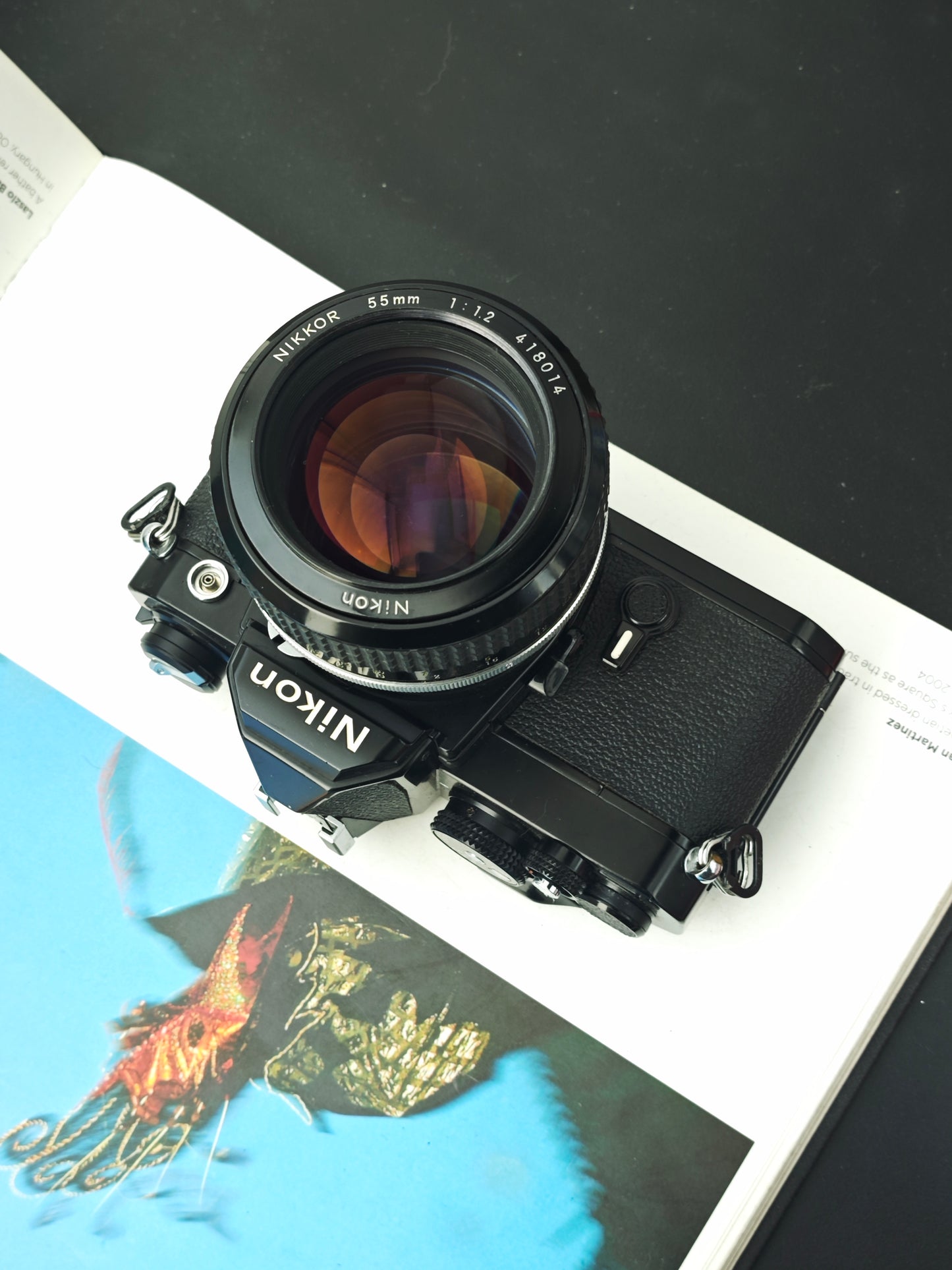 Nikon FM black with Nikkor 55mm F1.2 Ai