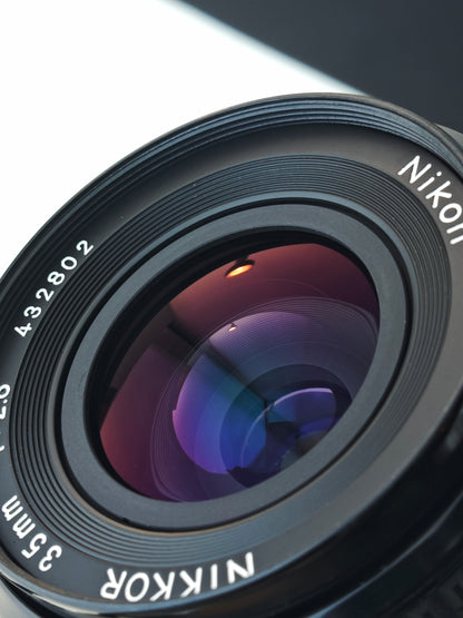 Nikon F3HP with Nikon Nikkor 35mm F2.8 Ai