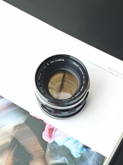 Canon Lens FL 50mm F1.4 II