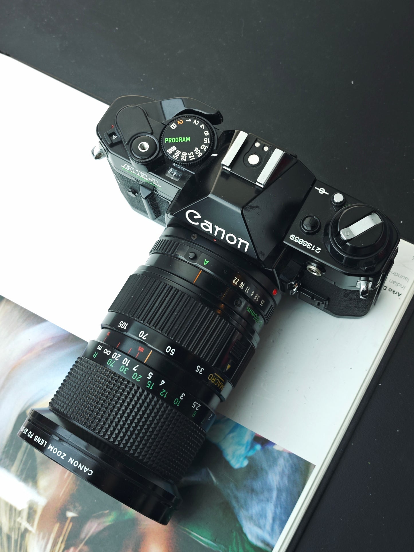 Canon AE-1 Program with Canon Zoom Lens FD 35-105mm F3.5