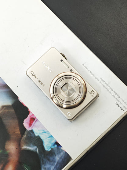 Used Sony Cyber Shot DSC-WX200 gold Digital Camera [JPN only, No charger]