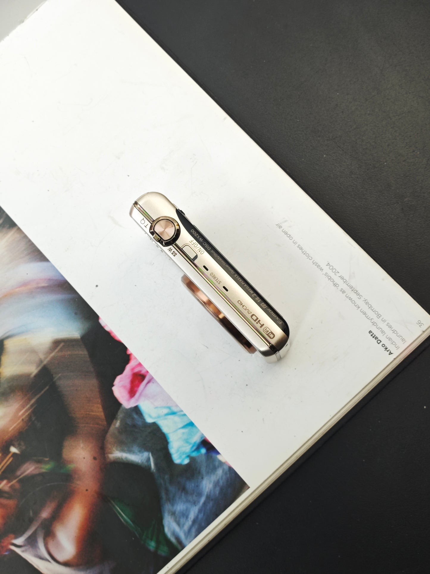 Used Sony Cyber Shot DSC-WX200 gold Digital Camera [JPN only, No charger]