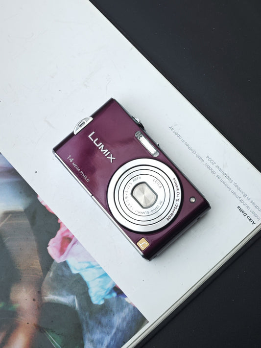 Used Panasonic Lumix DMC-FX66 purple Digital Camera [JPN only, No charger]